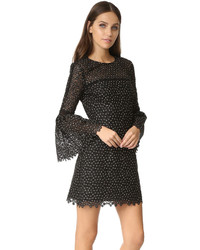 Robe à fleurs noire Cynthia Rowley