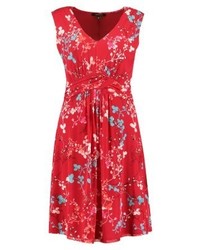 Robe à fleurs rouge Comma