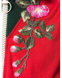Robe à fleurs rouge Gucci
