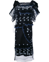 Robe à franges noire Antonio Marras