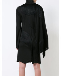 Robe à franges noire Givenchy