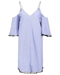 Robe á pois bleu clair River Island
