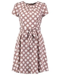 Robe á pois marron Dorothy Perkins