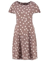 Robe á pois marron Wallis