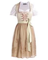 Robe á pois olive Esprit