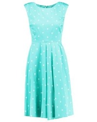 Robe á pois vert menthe Tom joule