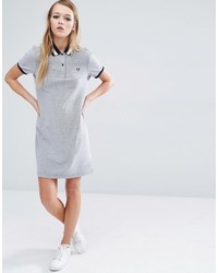 Robe à rayures horizontales grise Fred Perry