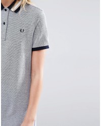 Robe à rayures horizontales grise Fred Perry