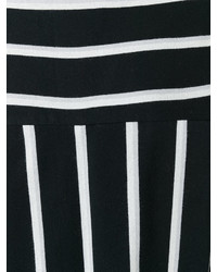 Robe à rayures horizontales noire Henrik Vibskov