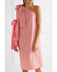 Robe à rayures verticales rouge MSGM
