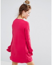 Robe à volants fuchsia Asos