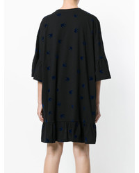 Robe à volants noire MCQ