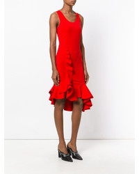 Robe à volants rouge Givenchy