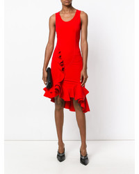 Robe à volants rouge Givenchy