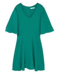 Robe bleu canard Mango