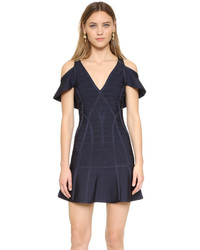 Robe bleu marine Herve Leger