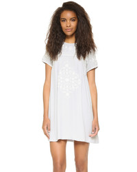 Robe brodée grise Little White Lies