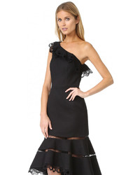 Robe brodée noire Alexis