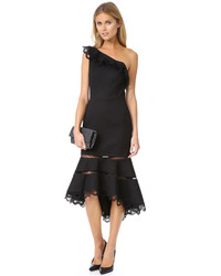 Robe brodée noire Alexis