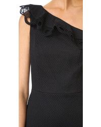 Robe brodée noire Alexis