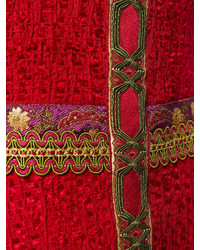 Robe brodée rouge Dolce & Gabbana
