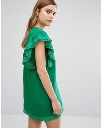 Robe brodée verte Style Mafia