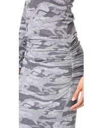 Robe camouflage grise Monrow