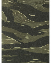 Robe camouflage vert foncé Current/Elliott
