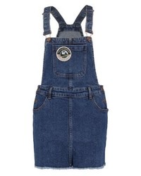 Robe chasuble en denim bleu marine TWINTIP
