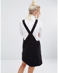 Robe chasuble noire Lazy Oaf