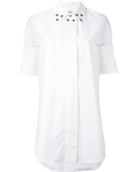 Robe chemise à clous blanche MM6 MAISON MARGIELA