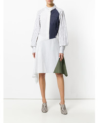 Robe chemise à patchwork blanche JW Anderson