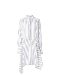 Robe chemise à rayures verticales blanche JW Anderson