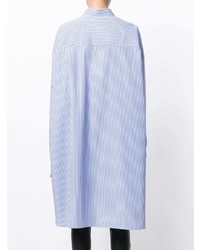 Robe chemise à rayures verticales bleue Maison Margiela