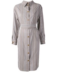 Robe chemise à rayures verticales grise Vivienne Westwood