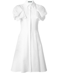 Robe chemise blanche Alexander McQueen
