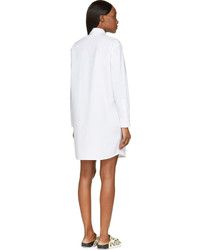 Robe chemise blanche MSGM