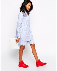 Robe chemise bleu clair Sportmax