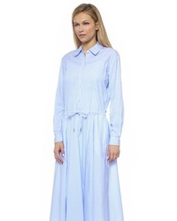 Robe chemise bleu clair DKNY