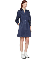 Robe chemise bleu marine Edit