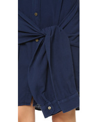 Robe chemise bleu marine Current/Elliott