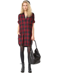 Robe chemise bordeaux Madewell