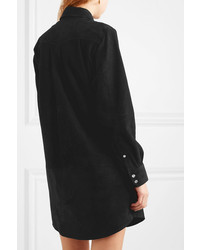 Robe chemise en daim noire Isabel Marant Etoile