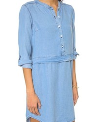 Robe chemise en denim bleu clair Splendid