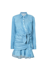 Robe chemise en denim bleu clair Veronica Beard