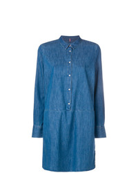 Robe chemise en denim bleue Tommy Jeans