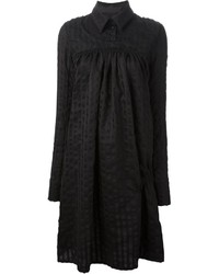 Robe chemise en dentelle noire