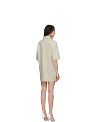 Robe chemise en lin beige Georgia Alice