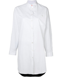 Robe chemise en soie blanche Paul Smith