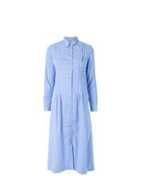 Robe chemise imprimée bleu clair À La Garçonne